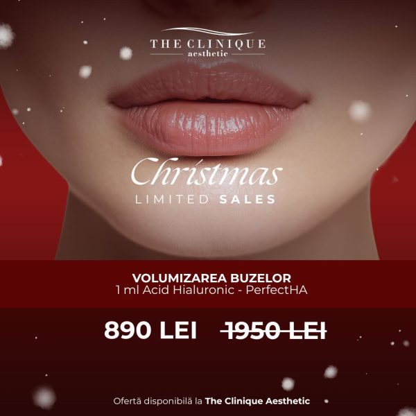 Volumizarea buzelor  –  1 ml Acid Hialuronic (PerfectHA Sinclair)