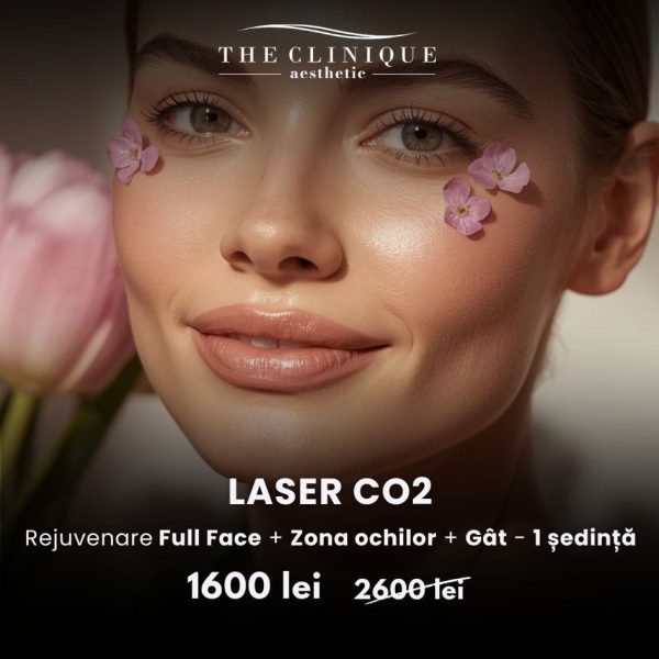 Laser Co2 Full Face + Zona Ochilor + Gât 1 ședință