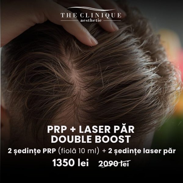 PRP 2 ședințe (fiolă 10 ml) + 2 ședințe Laser Păr